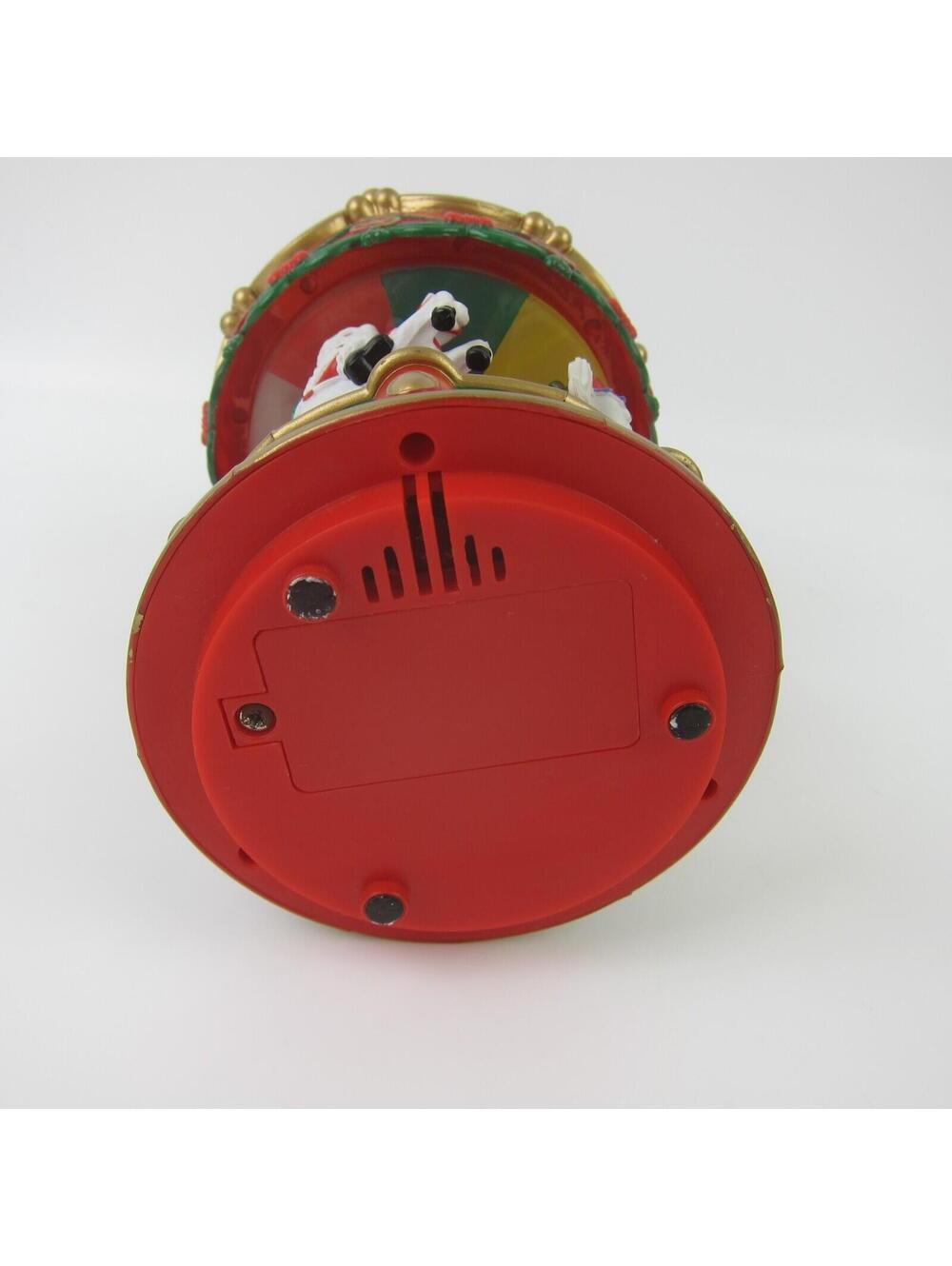 Vintage Christmas Electronic Carousel Horses Move & Plays 12 Melodies With Box - Picture 9 of 16